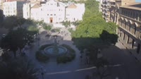 Huesca - Mūzų fontanas Plaza de Navarra