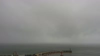Plaża, wejście do portu