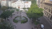 Huesca - Mūzų fontanas Plaza de Navarra