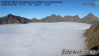 Feldkopf - Blick nach Westen zum Glödis und Hochschober