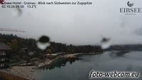 Grainau - Eibsee - Blick nach Südwesten zur Zugspitze