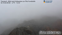 Tisenjoch - Blick nach Südwesten zur Ötzi Fundstelle