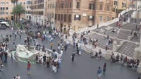 Rom - Piazza di Spagna, fontana della Barcaccia