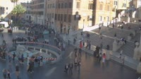Rome - La place d'Espagne, fontaine Barcaccia