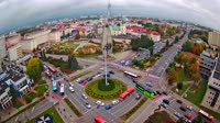 Ogrody Bernardynów, Pomnik, Rondo Dmowskiego