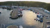 Spiaggia, porto, faro