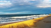 Plaża z promenadą