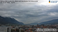 Innsbruck - Universität - Blick nach Nordosten ins Unterinntal