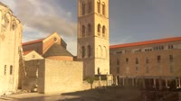 Zadar - Rzymskie forum, wieża katedry