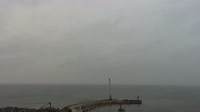 Plaża, wejście do portu