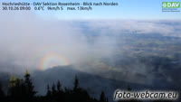 Samerberg - Hochrieshütte - Vue vers le nord