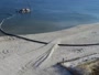 Plaża, wejście do portu